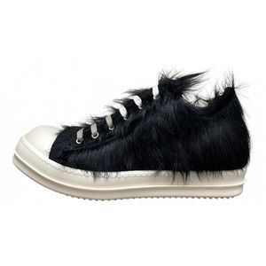 Rick owens mainline fur sneakers